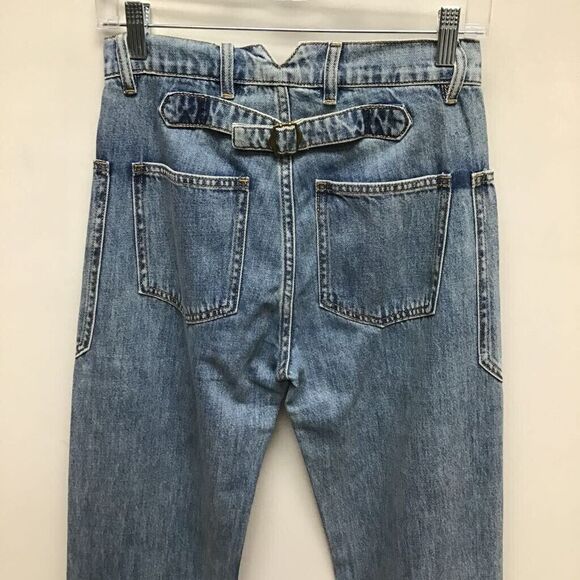 Sandrine Rose Womens Blue Distressed Medium Wash High Rise Pockets Denim 26 New‎ - Picture 6 of 11